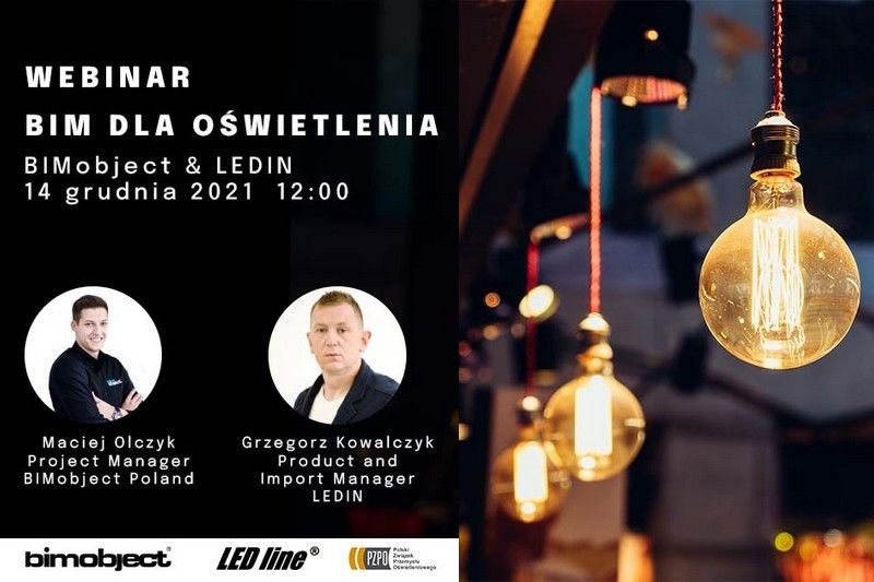 BIM dla oświetlenia | Webinarium BIMobject & LEDIN